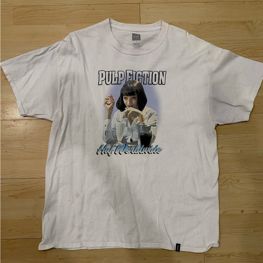 HUF X Pulp Fiction “5 Dollar Shake” Tshirt. XL. Limited Edition